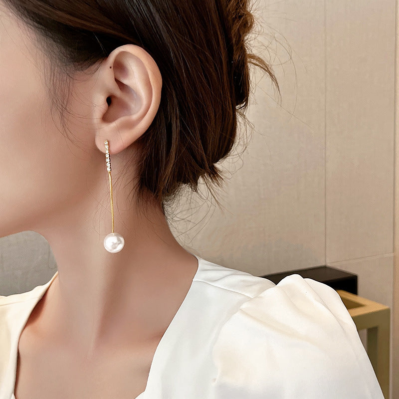 Wholesale S925 Silver Needle Tassel Ear Earrings