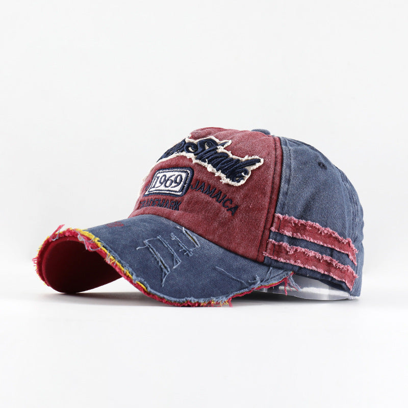 Wholesale Retro 1969 Letter Denim Baseball Cap Embroidered Washed Adjustable Outdoor Sunshade Fashion Accessory For Everyday Wear Boutique Resale