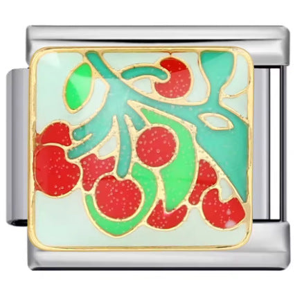 Wholesale 9mm Italian Charm Starter Bracelets DIY square Single Section Creative Stainless Steel Composable Bracelet