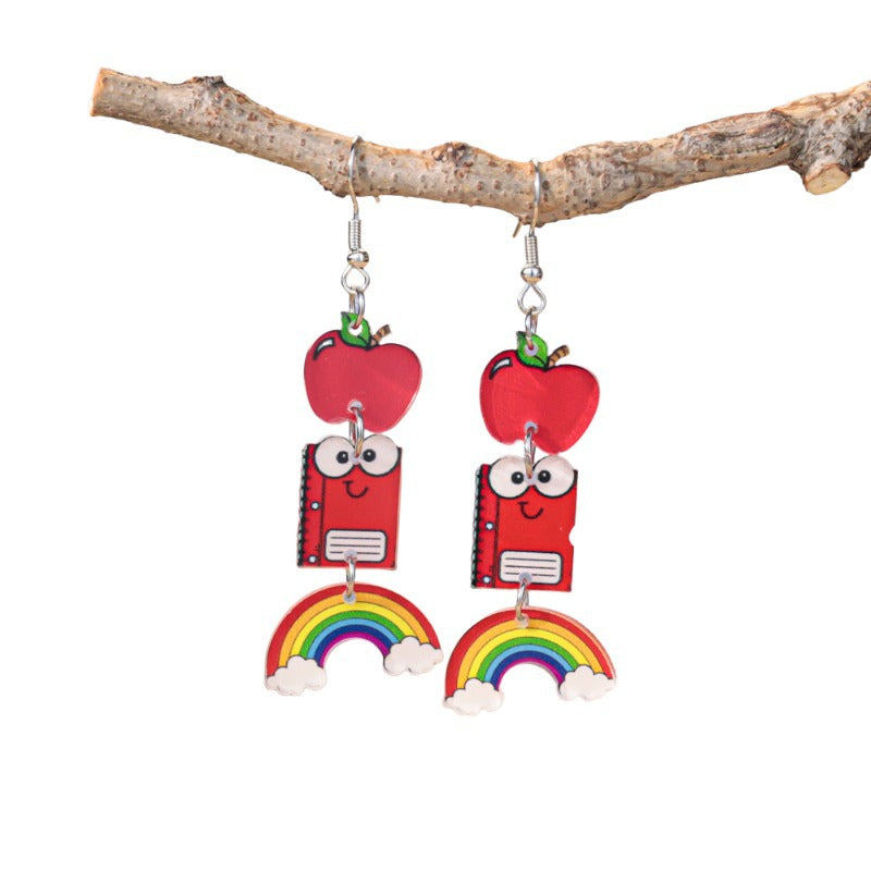 Orecchini acrilici all'ingrosso dell'arco del cuore