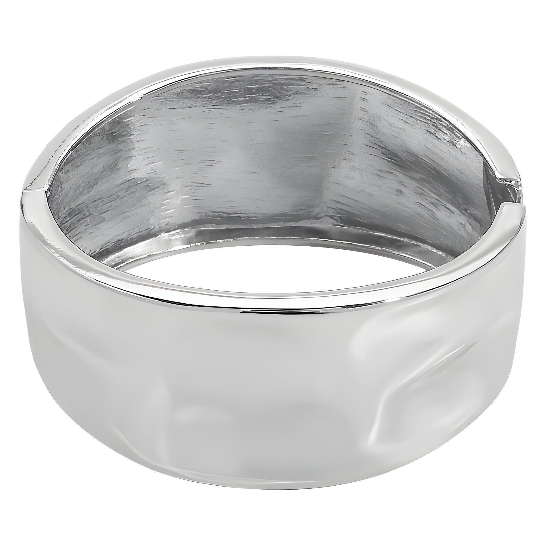 Bracciale personalizzato con trama esagerata concavo-convessa a lato largo del braccialetto in lega