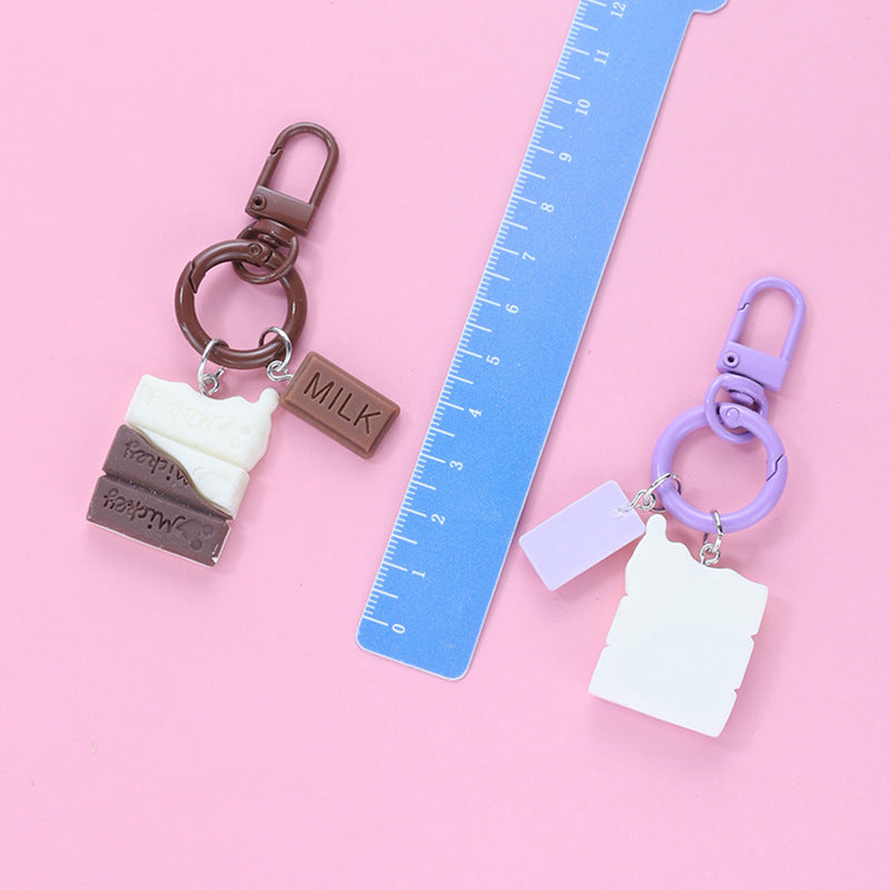 Wholesale Resin Chocolate Block Keychain ACC-KC-HuiMei004