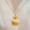 Wholesale Gold Color Diamond Lucky Bag Pendant Necklace