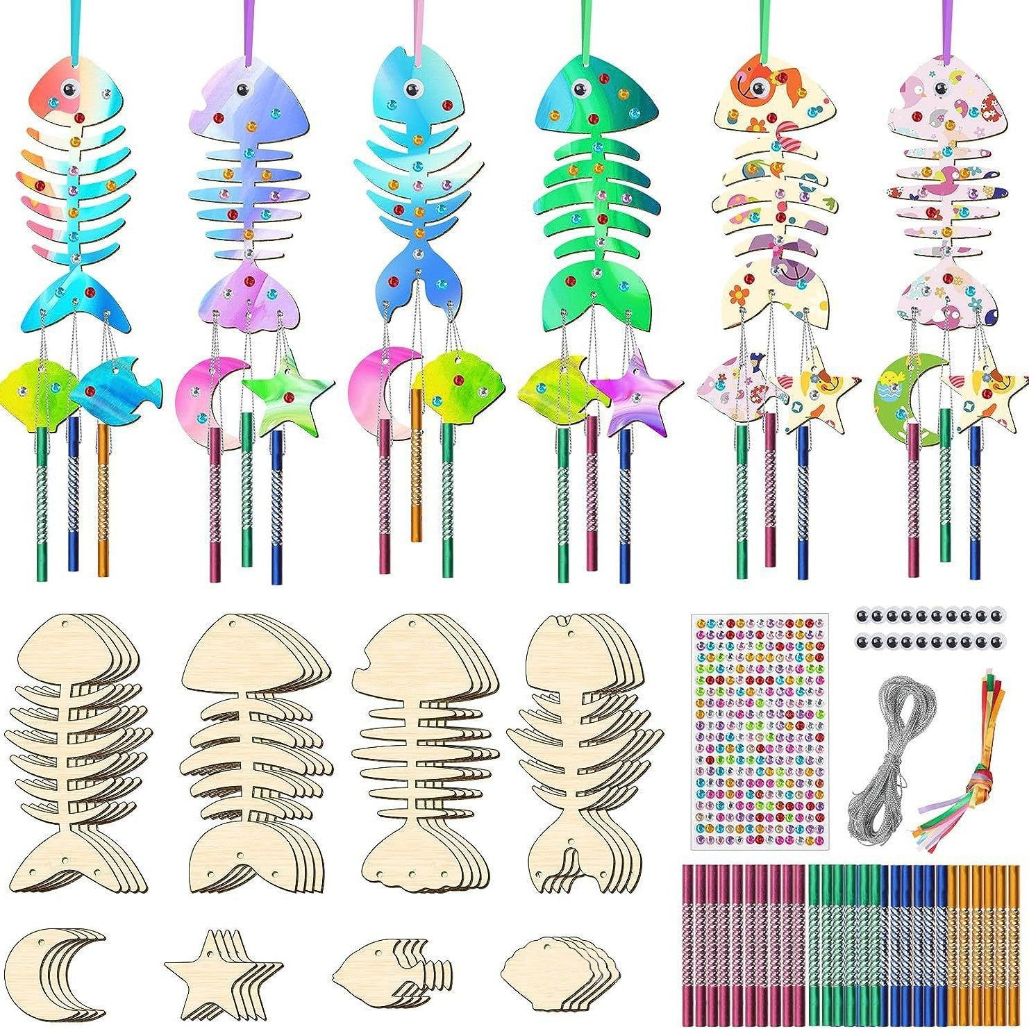 Wholesale rhandmade cat wind chime suit children material bag