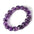 Wholesale Natural Amethyst Five Leaf Flower Pendant Bracelet