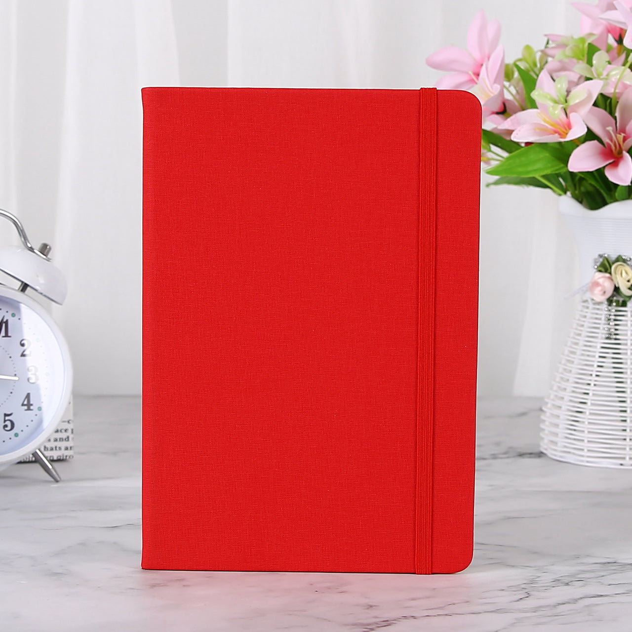 Wholesale A5 hard leather strap notebook business office PU notepad