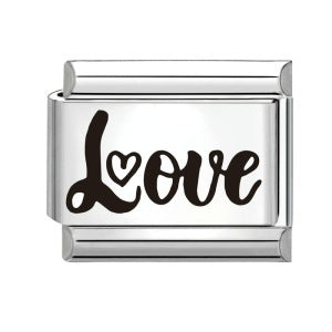 Wholesale Stainless Steel Laser Engraved Pattern Italian Module Bracelet DIY Fashion Jewelry Accessory