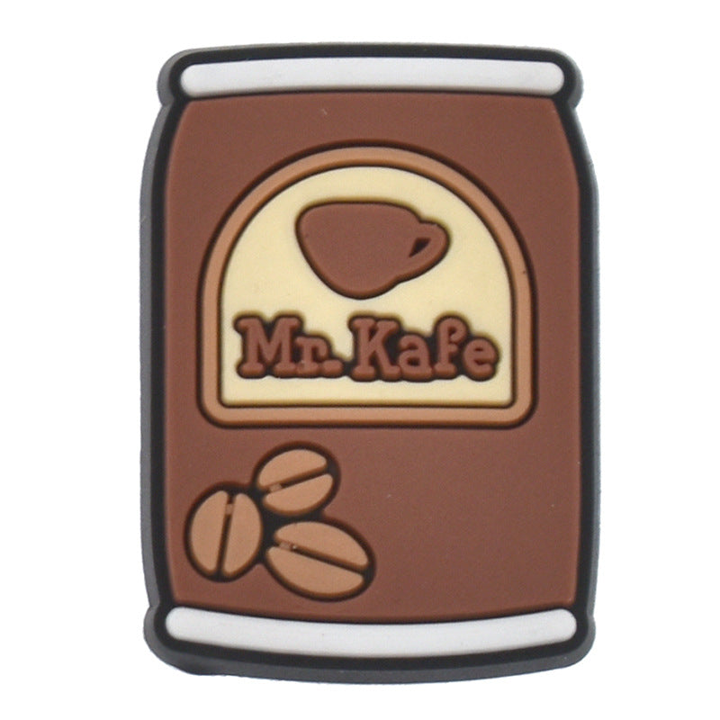 Wholesale Random 100pcs Coffee Series Shoes Accessories Shoes Charms