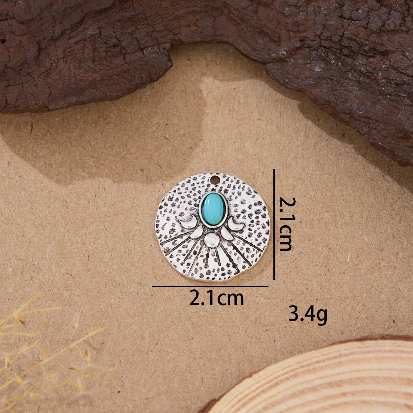 Wholesale Vintage Bohemian Turquoise Inlaid Jewelry DIY Accessories
