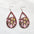 Wholesale Wooden Easter Leopard Earrings