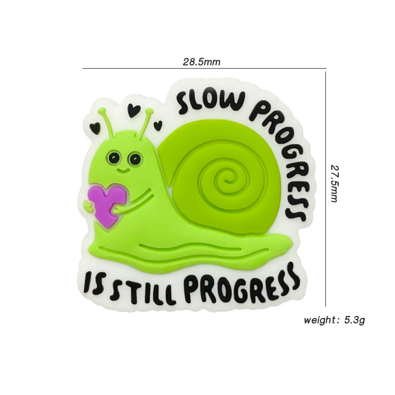 Wholesale 10pcs Snail Silicone Cartoon Focal Beads ACC-BDS-WDX255