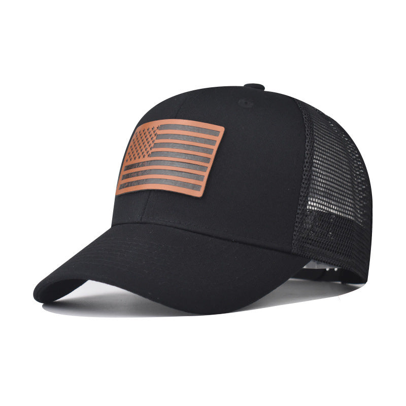 Wholesale American Flag Independence Day Baseball Cap Adjustable Breathable Oxford Lined Outdoor Hat For Adults