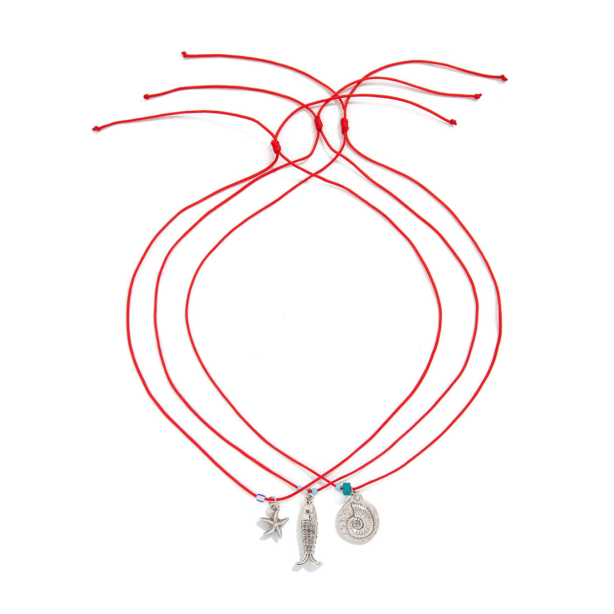 Wholesale  Small Fish Shell Pendant Clavicle Chain Multi-layer Necklace