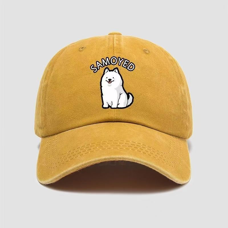 Wholesale puppy Samoyed cartoon baseball cap
