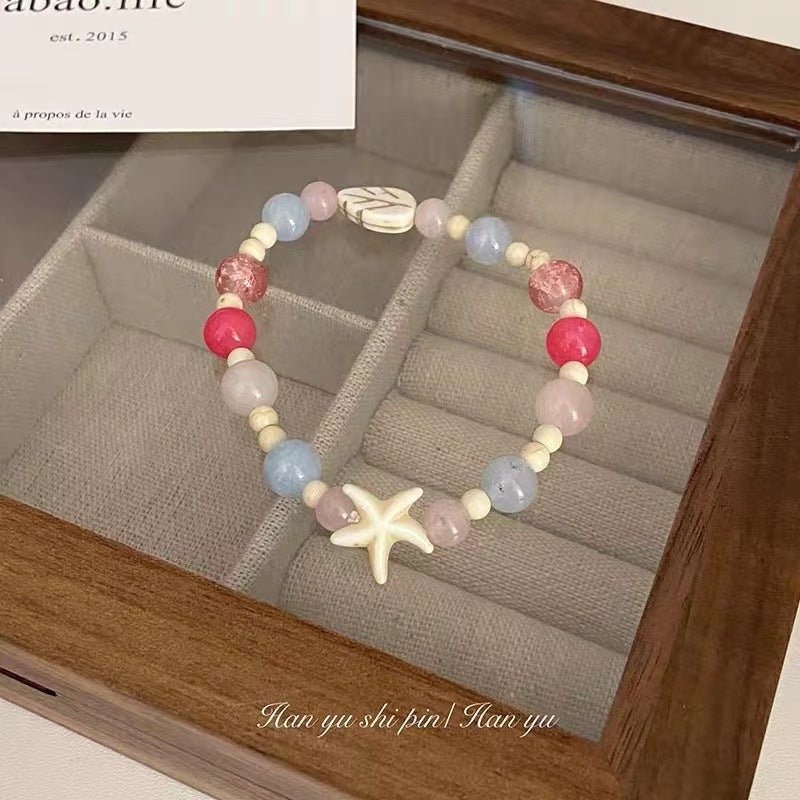 Wholesale Dopamine Love Star Bracelet Macaron Color Bracelet Heart Bracelets ACC-BT-Mengf001