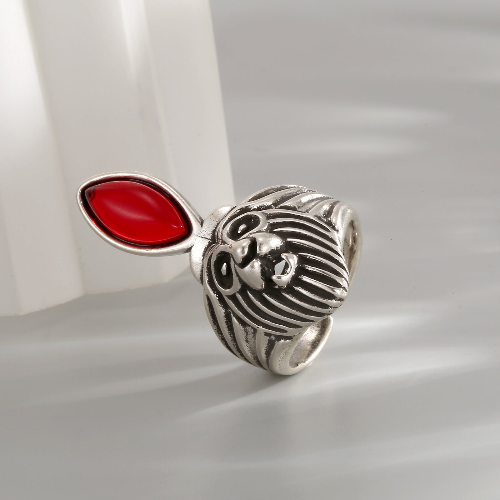 Wholesale Fashion Vintage Lion Adjustable Opening Ring