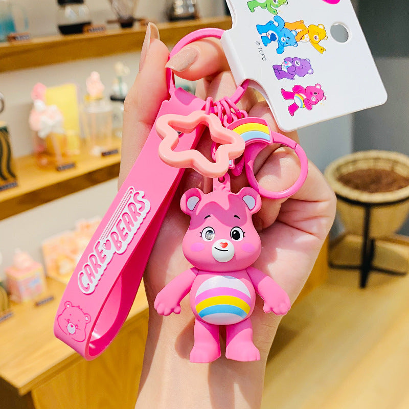 Wholesale Cartoon Love Bear PVC Soft Keychain Creative Keychain ACCVIP-KC-HangLi007