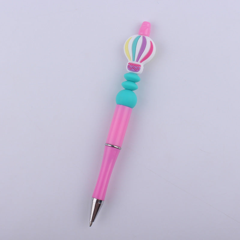 Wholesale  beaded pen creative handmade  balloon silicone beads beaded pen