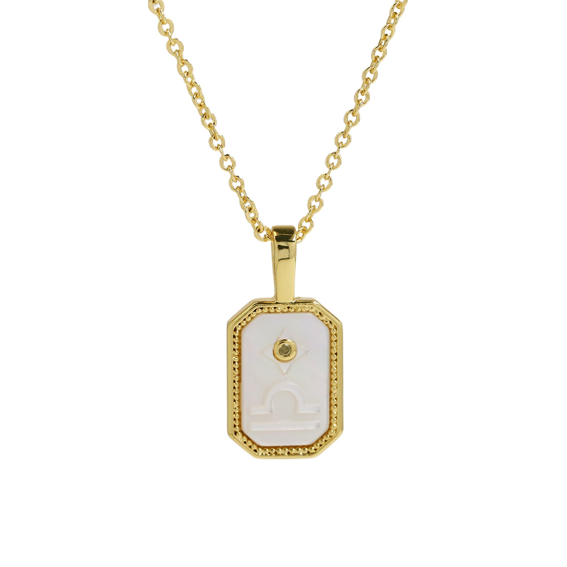 Wholesale Shell relief convex feel twelve constellation necklace