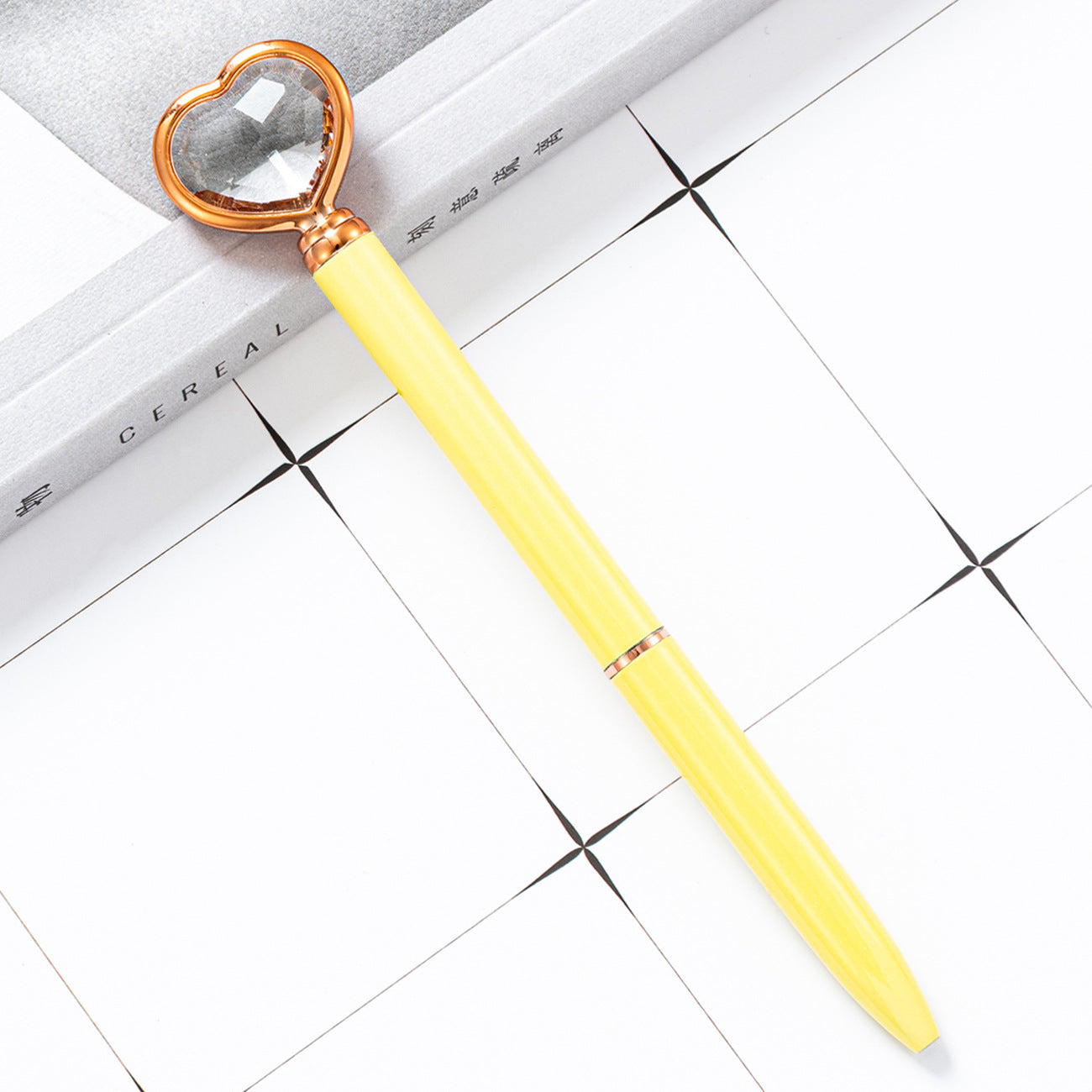 Wholesale Love Diamond Pen Heart Shaped Ballpoint Pen ACC-PN-HuaHao019