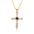 Wholesale Pearl zircon cross necklace  light luxury personalized colorful  necklace