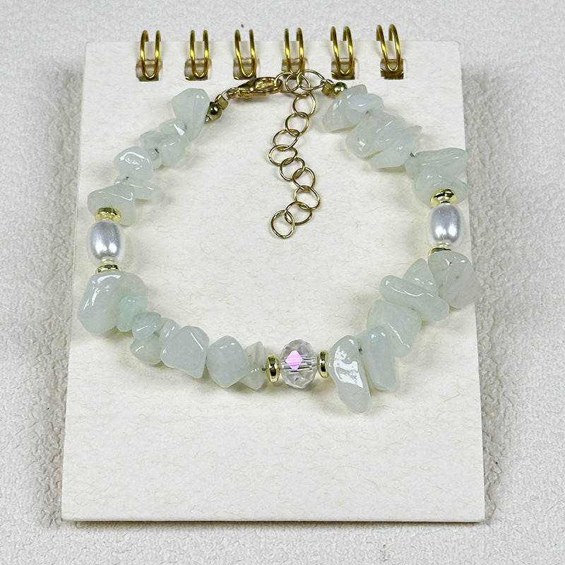 Großhandel natürliche Kiesstich -Barock -Perlenkette