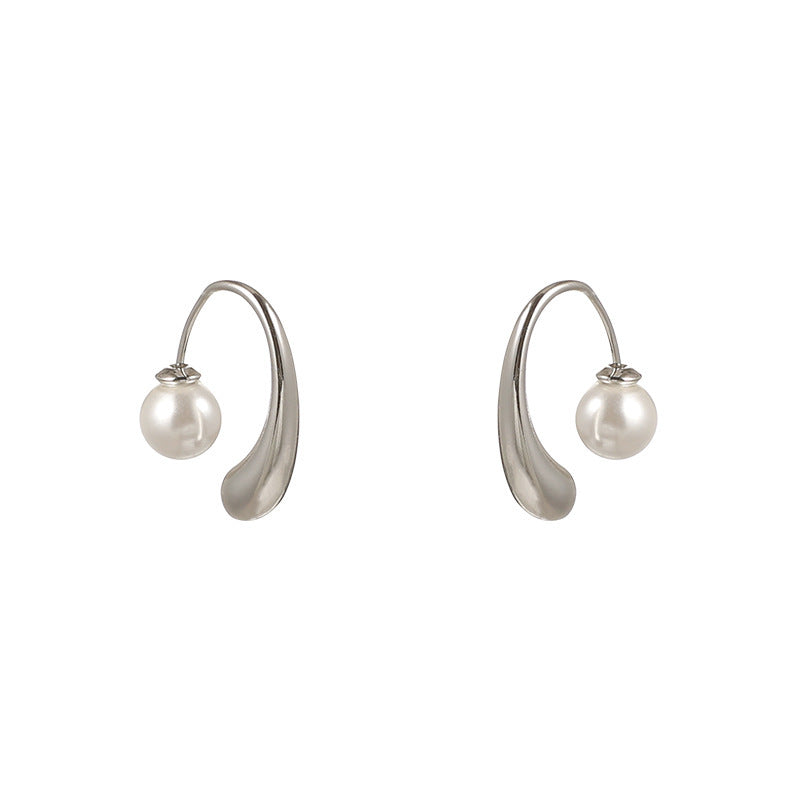 Wholesale Geometric Water Drop Hook Earrings Minimalist Design for Spring Summer Boutique Jewelry