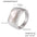 Wholesale zircon inlay ring stainless steel color retention finger ring