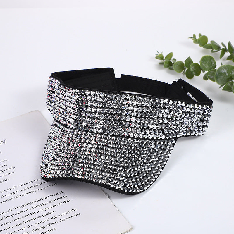 Wholesale Fashion Empty Top Hat Rhinestone Hat Summer Hat ACC-HT-MeiJiao001