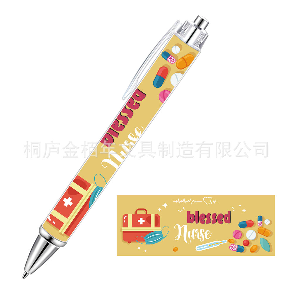 Wholesale Pink Bow Heart Roll Paper Ballpoint Pen