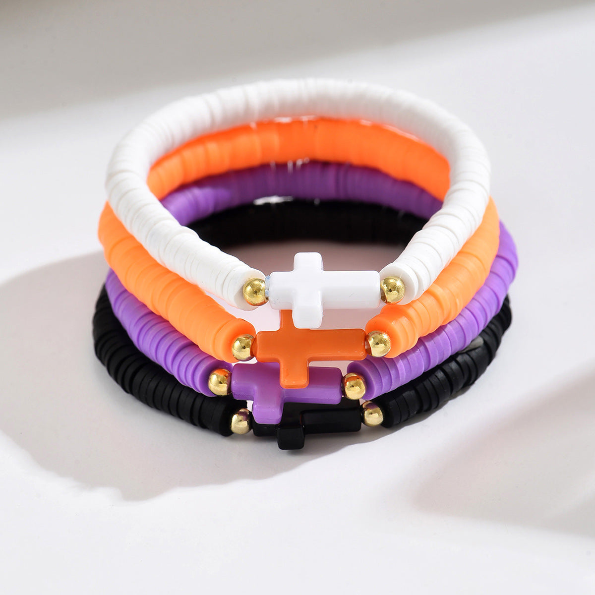 Wholesale  Bohemian Cross Soft Clay Bracelet