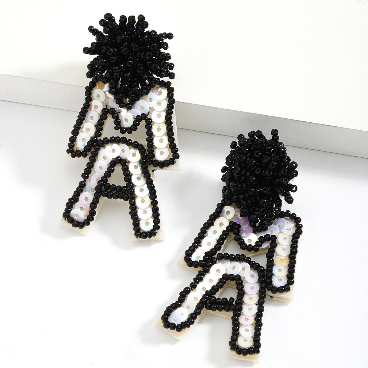 Wholesale MAMA Handmade Woven Rice Bead Earrings ACC-ES-JiaQi006