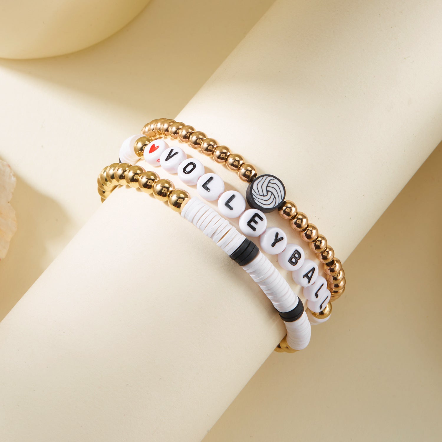 Wholesale  ball multi-layer bracelet soft ceramic bracelet