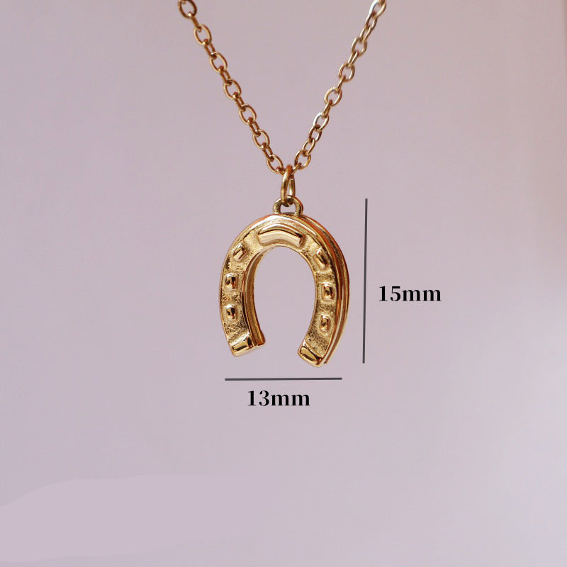 Wholesale cowboy series boots hat revolver stainless steel 18K gold plated necklace