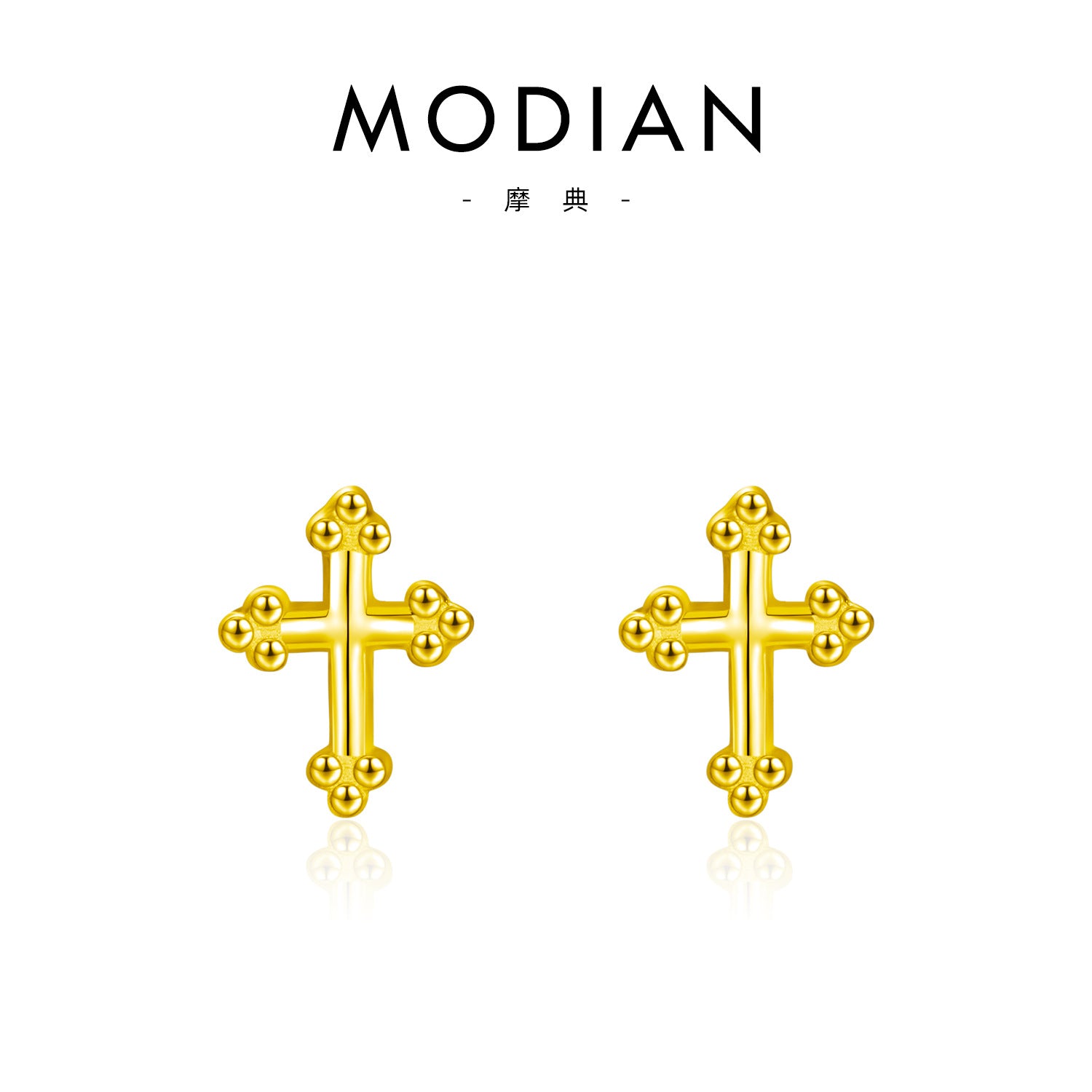 Wholesale Vintage Silver Mini Cross Earrings