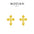 Wholesale Vintage Silver Mini Cross Earrings