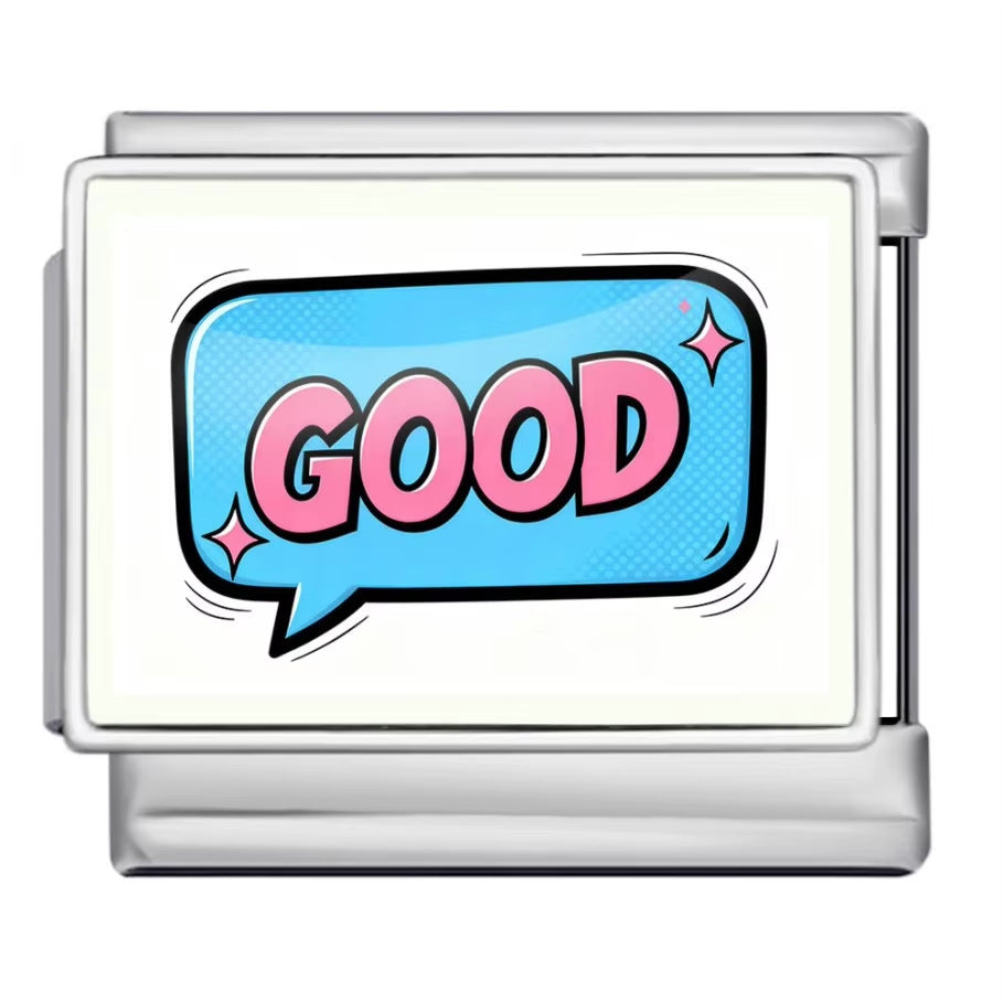 Wholesale italian Charm Bracelet 9mm DIY Colorful English Series Creative Stainless Steel Composable Bracelet