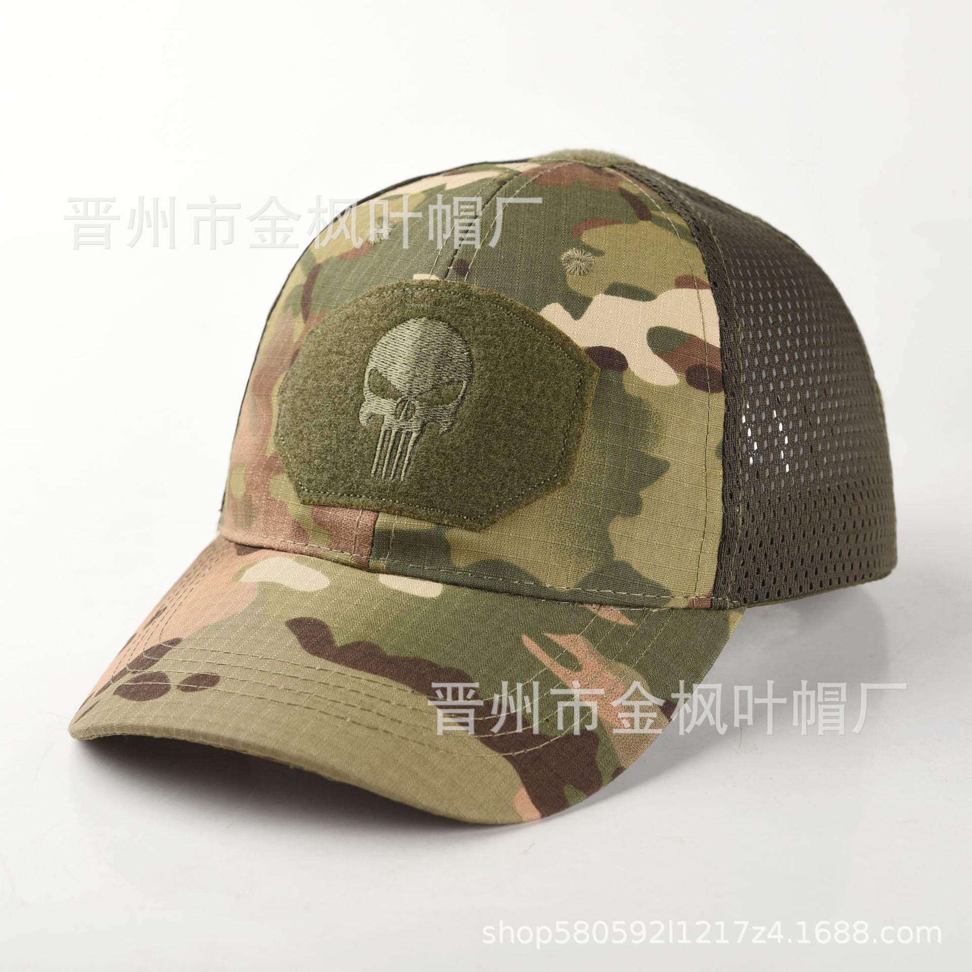Wholesale Camouflage embroidered sun visor mesh hat