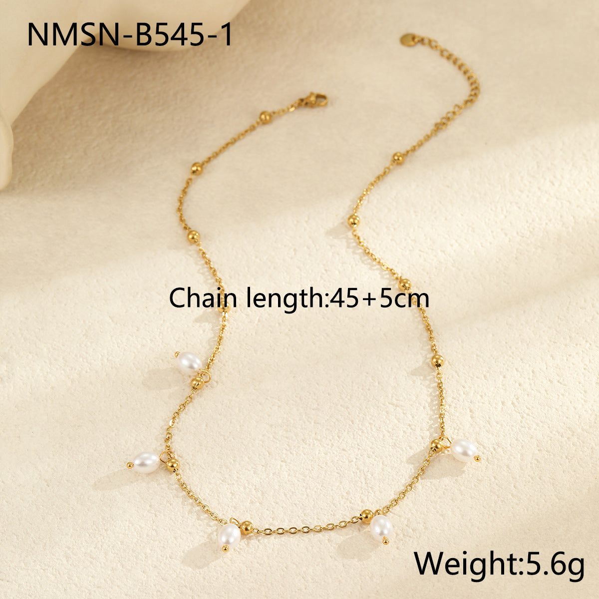 Wholesale Stainless Steel Necklace Pearl Pendant Necklaces