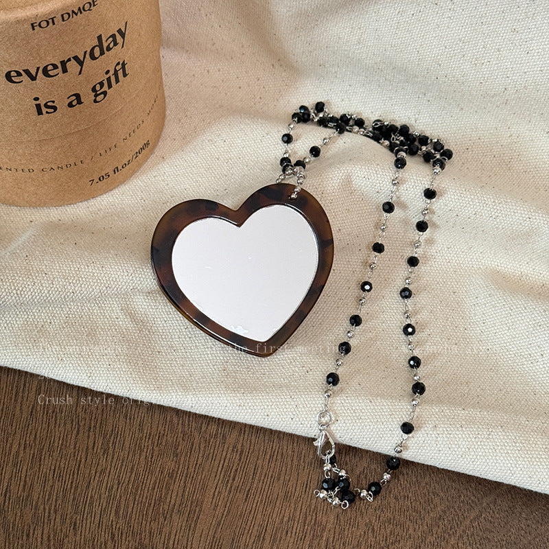 Wholesale Korean Style Heart Polka Dot Pendant Necklace Gift Jewelry Accessory