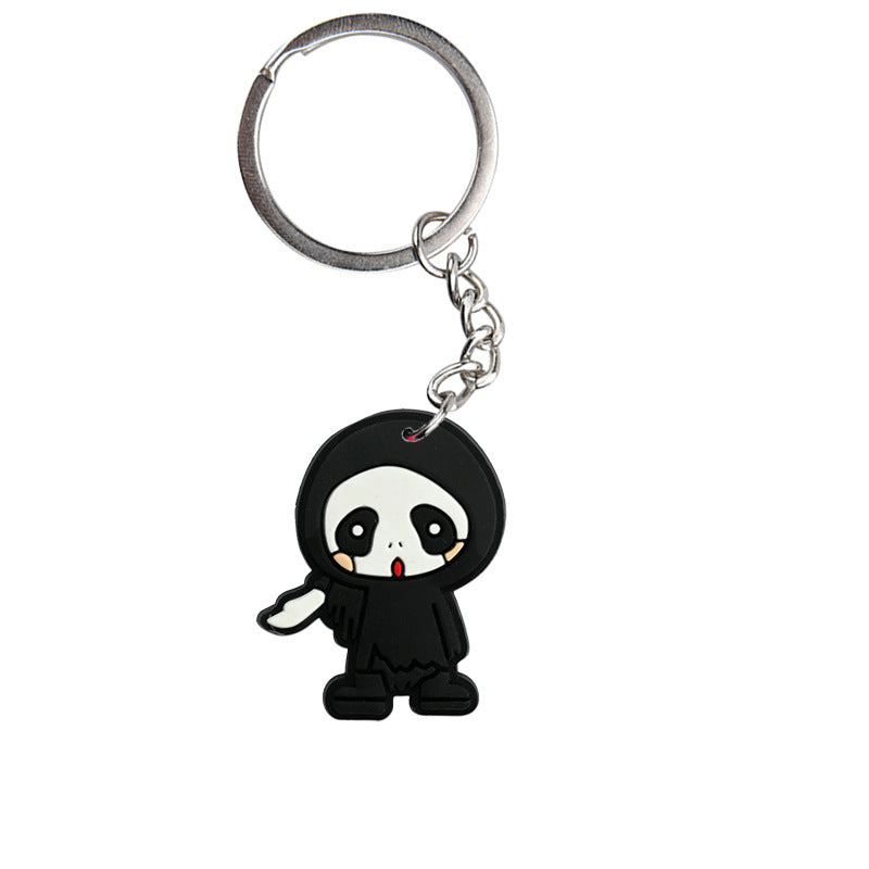 Wholesale Cartoon  PVC Keychain Pendant,  Dark Style Bag Charm for Resale