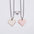 Wholesale Couple Heart Inlaid Magnetic Valentine's Day Necklace