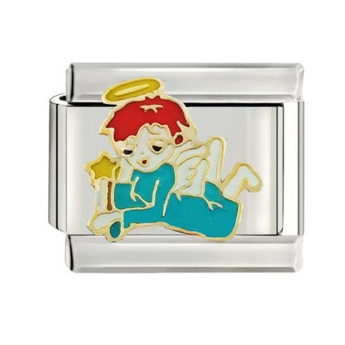 Wholesale Italian Charm Bracelet 9mm DIY Splicing Cute Creative Stainless Steel Composable Bracelet