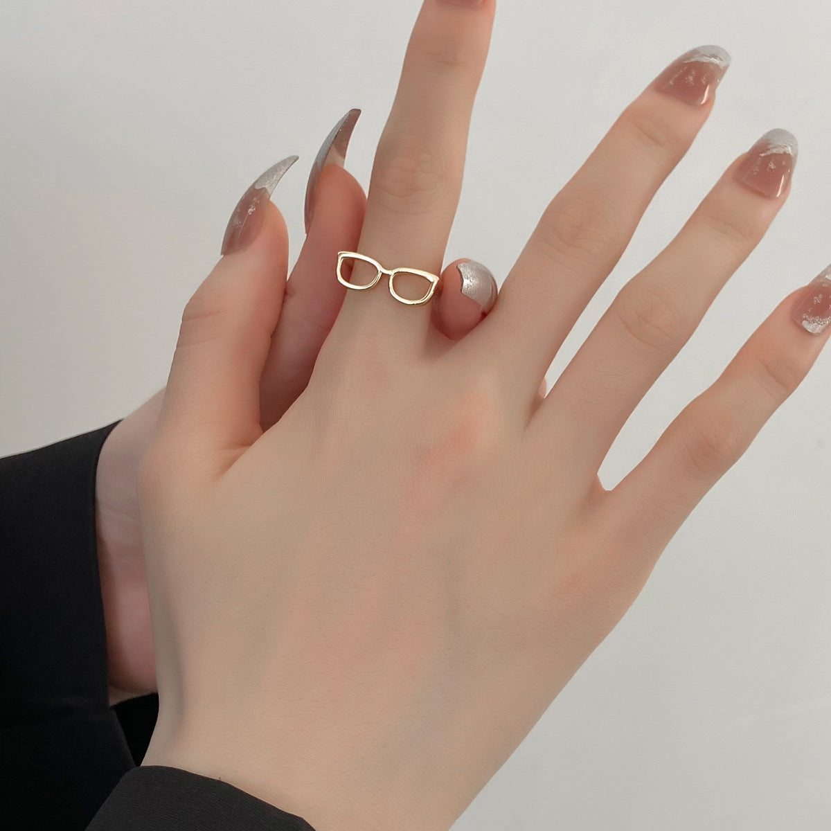 Wholesale love open Small Gold Watch Couple  Ring