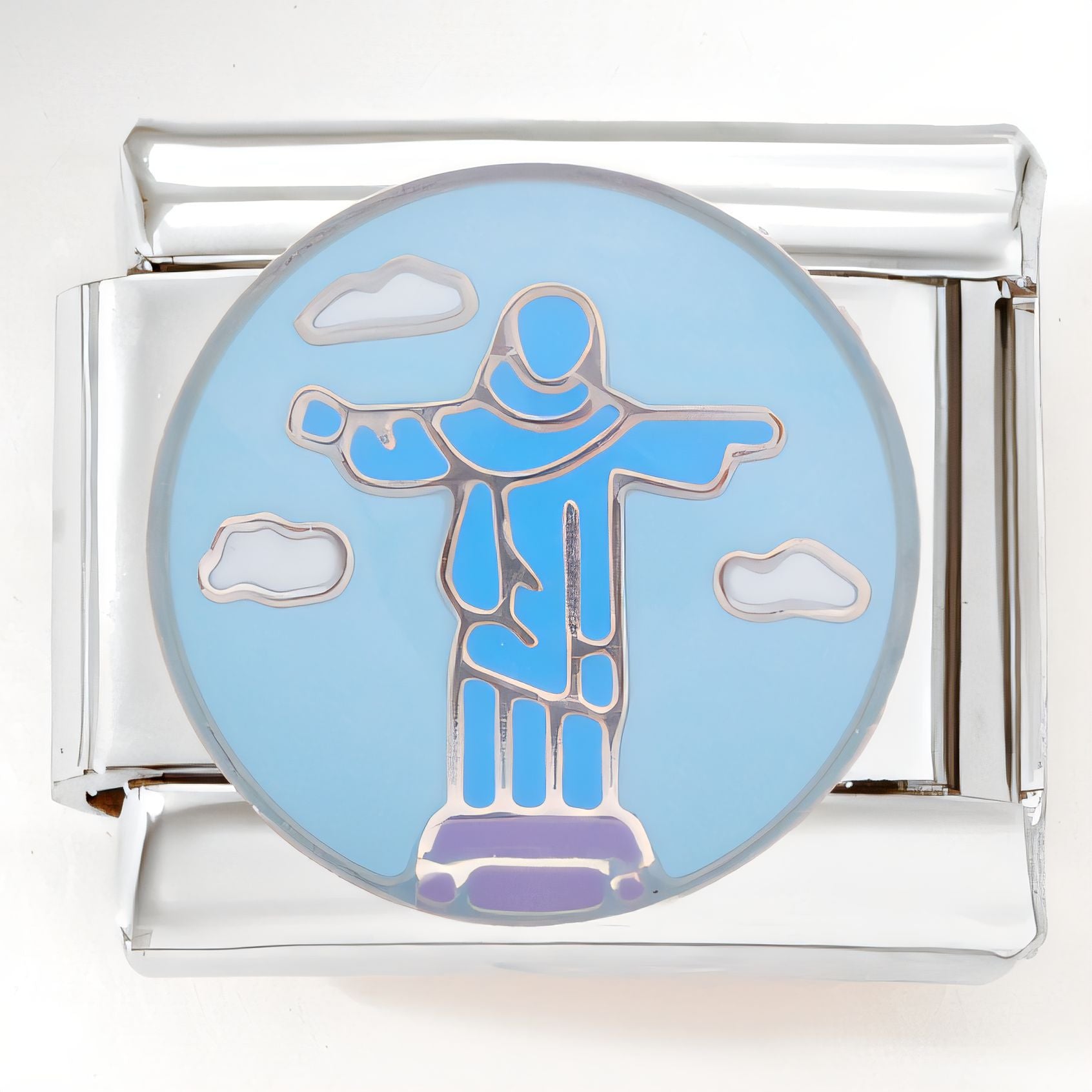 Wholesale Italian Charm Bracelet 9mm DIY Splicing Cute Cartoon Stainless Steel Composable Bracelet