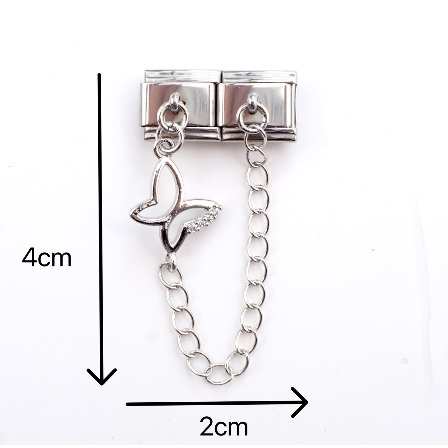 Wholesale 5pcs/pack Makeup &  Accessories Enamel Italian Charms Single Section Creative Stainless Steel Composable Bracelet