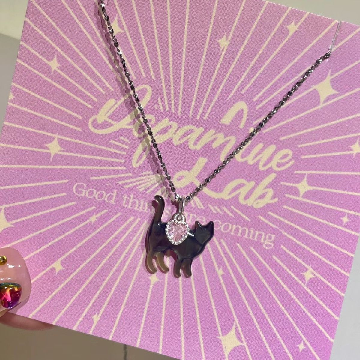 Wholesale cute love zircon pendant  s925 silver necklaces