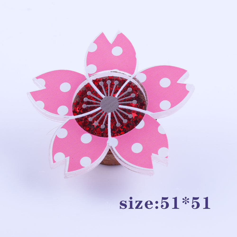 Wholesale 10pcs DIY Flatback Cartoon Acrylic Flatback Badge Reels Retractable Keychain DIY Accessories