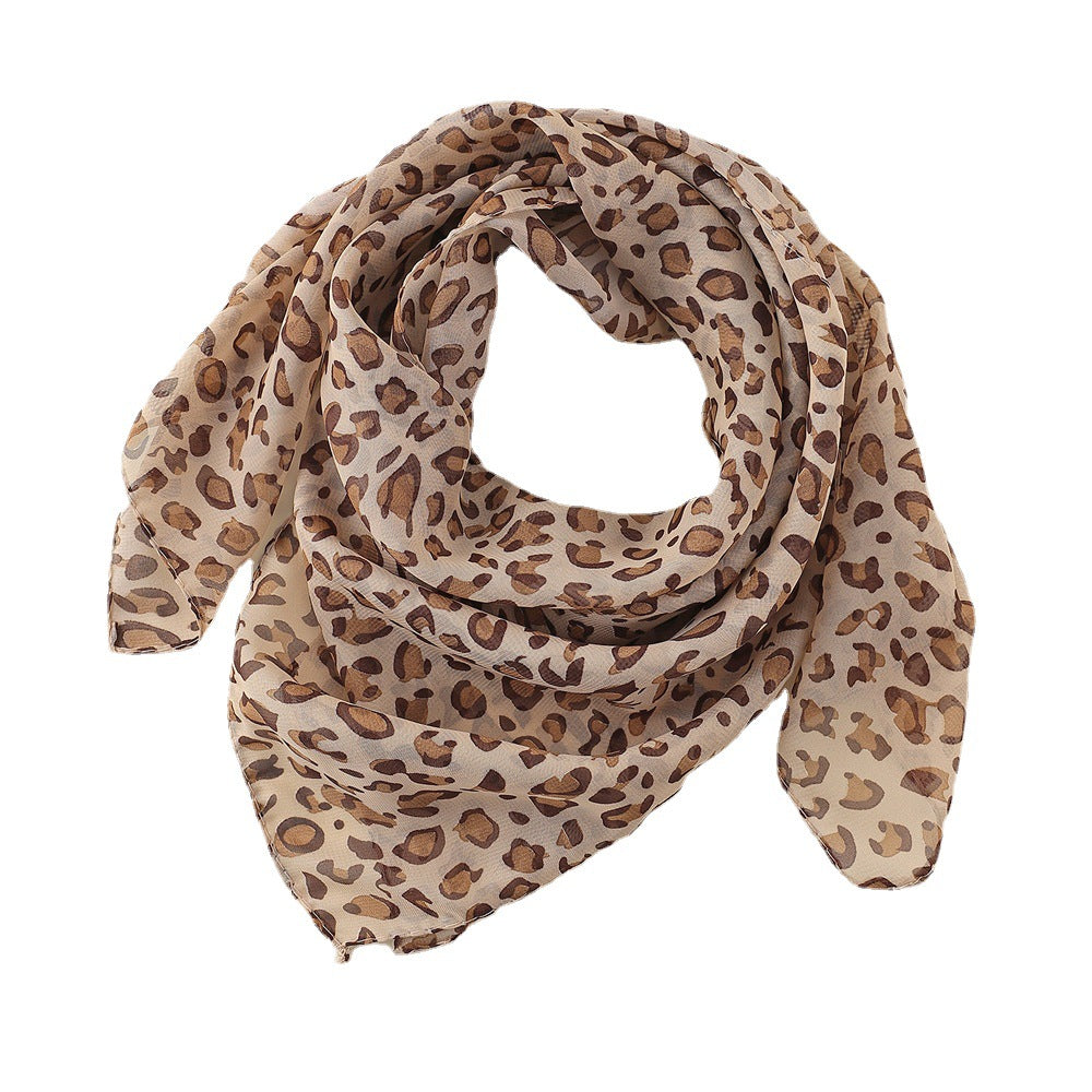 Wholesale Leopard print large square scarf