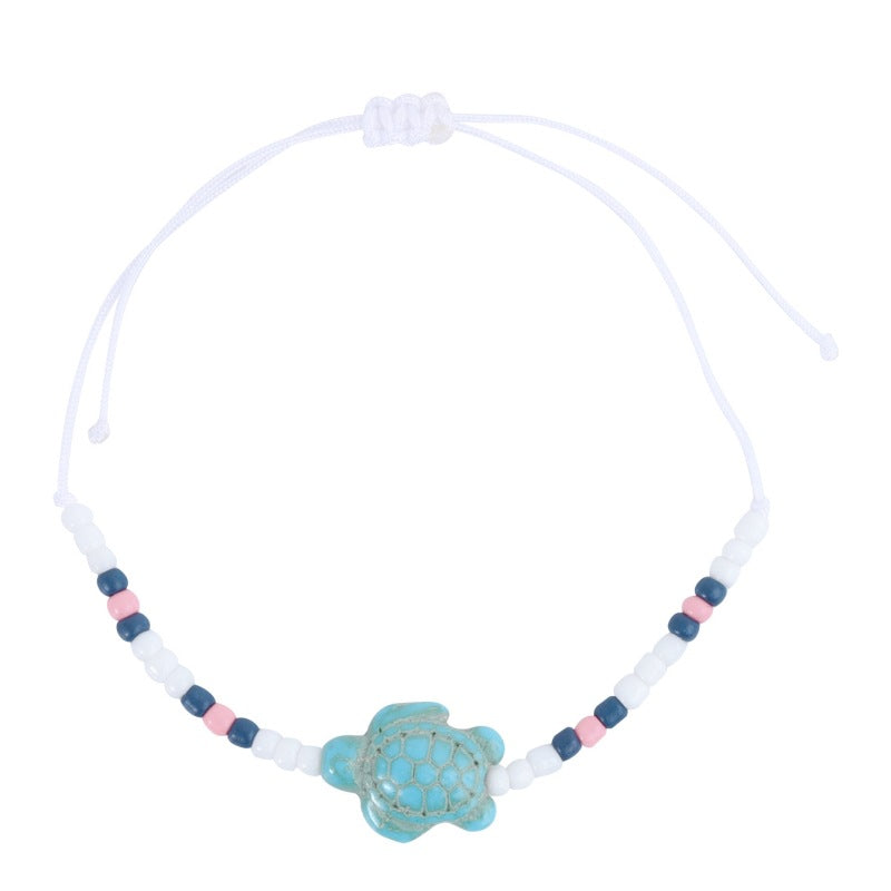 Wholesale  Animal Turquoise Turtle Woven Bracelet